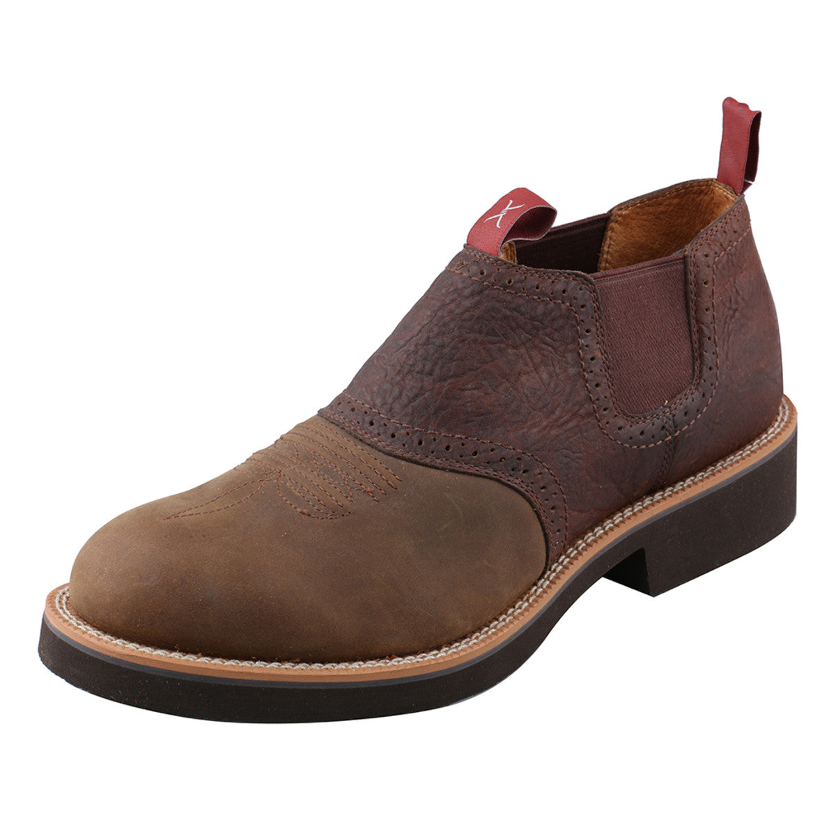TWISTED X MEN'S DISTRESSED SADDLE COW DOG