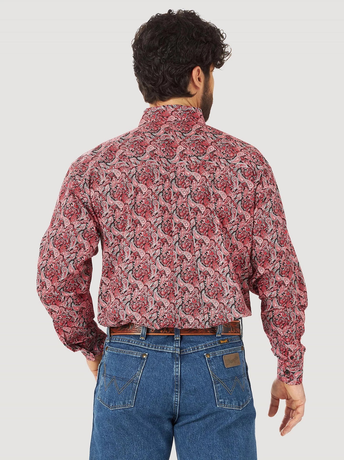 WRANGLER GEORGE STRAIT PAISLEY PRINT LONG SLEEVE