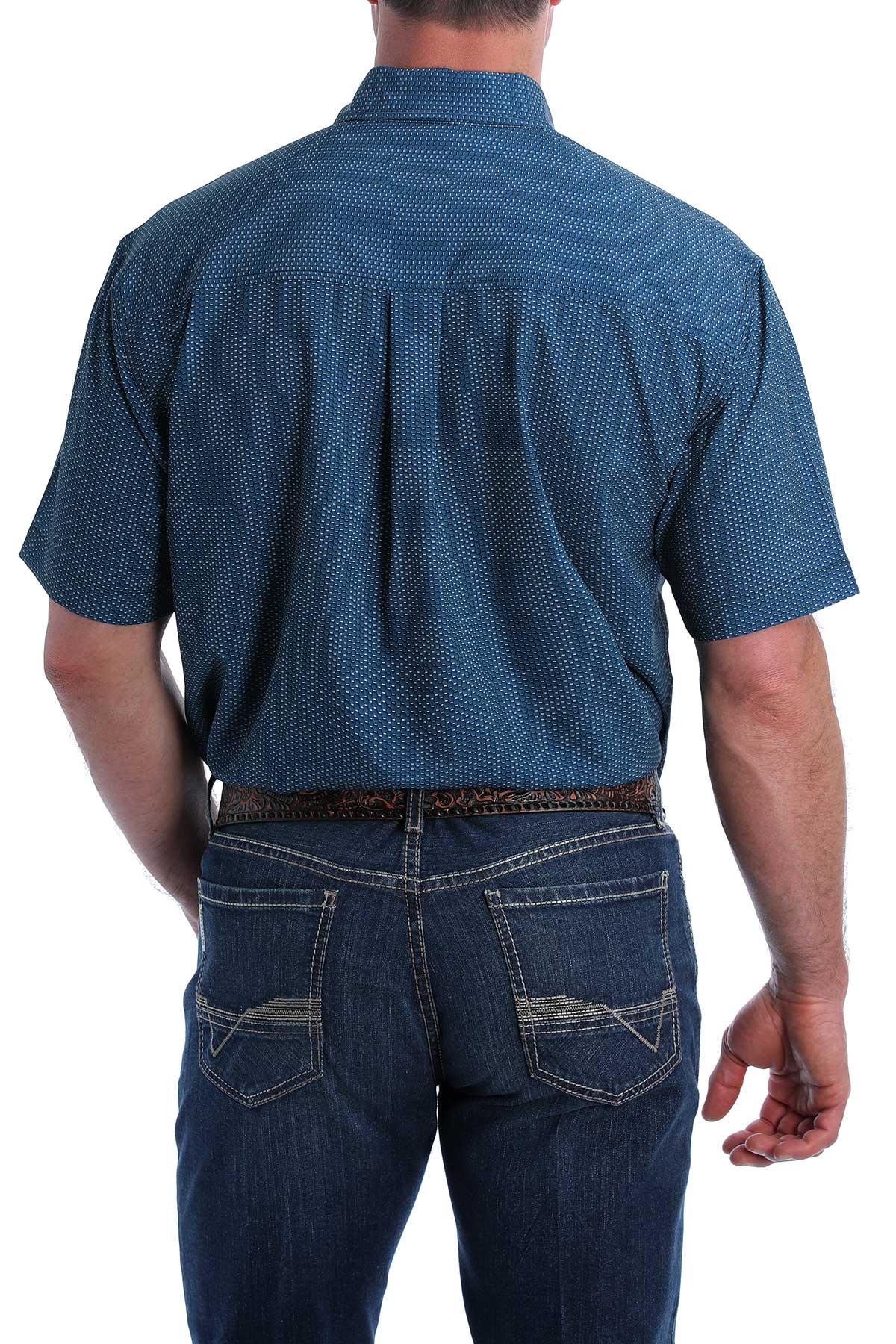 CINCH BLUE SCALE ARENAFLEX SHORT SLEEVE SHIRT