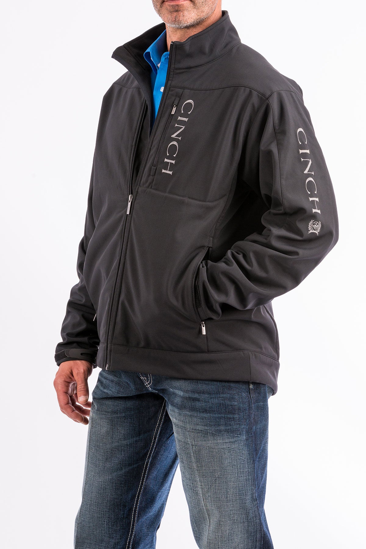 CINCH BLACK BONDED CONCEALED JACKET