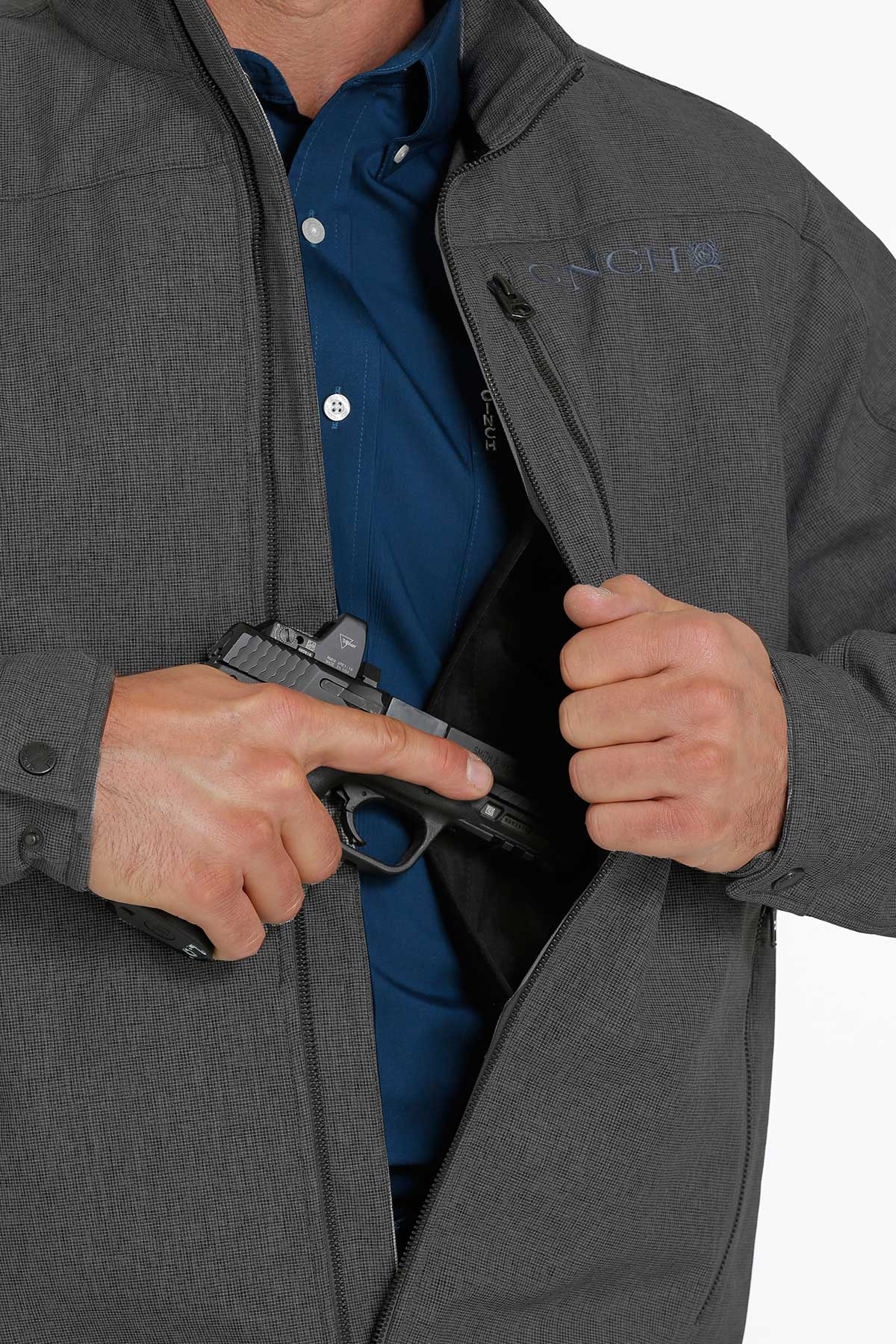 CINCH CHRCOAL CONCEALED CARRY BONDED JACKET