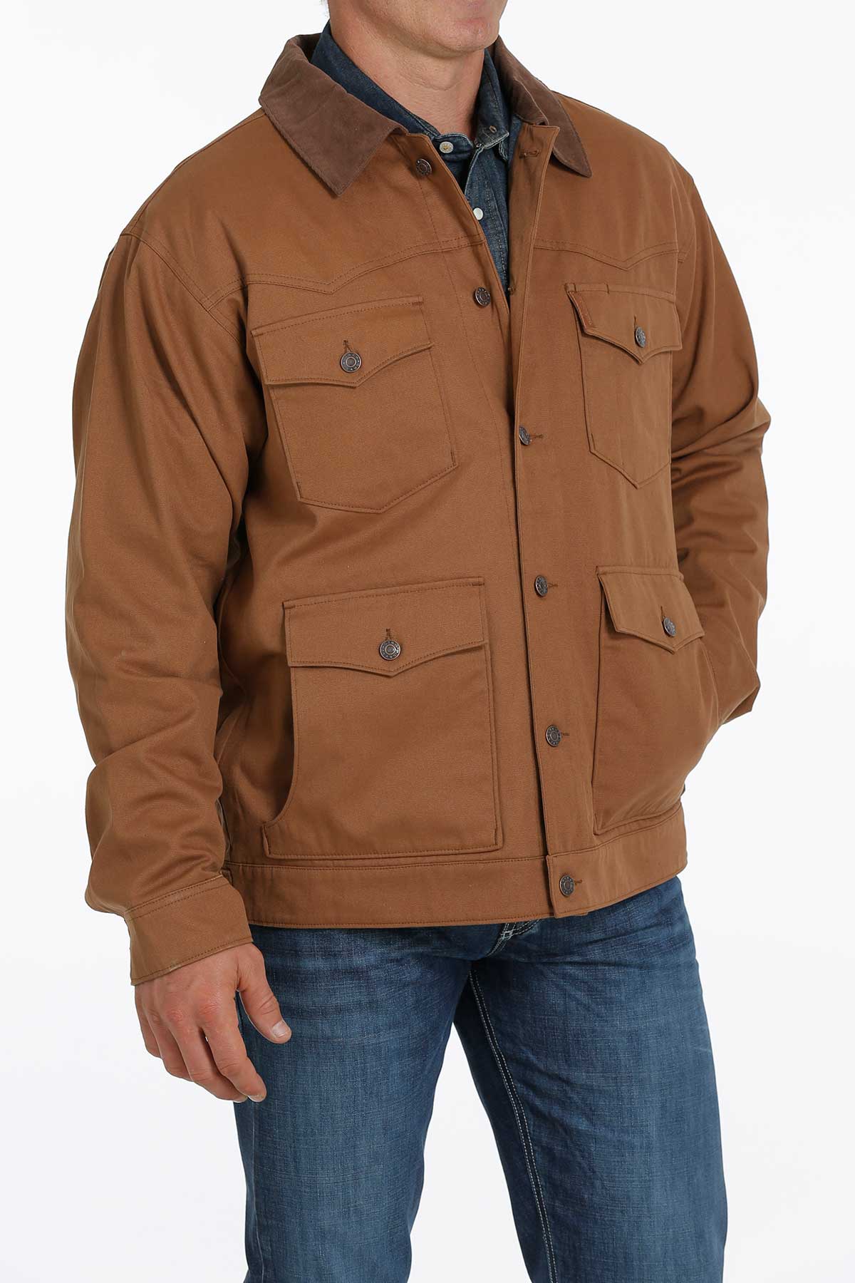 CINCH BROWN CANVAS JACKET