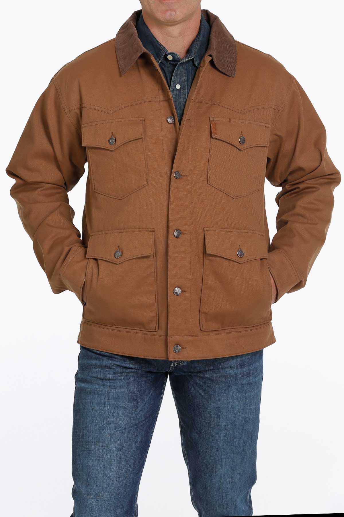 CINCH BROWN CANVAS JACKET