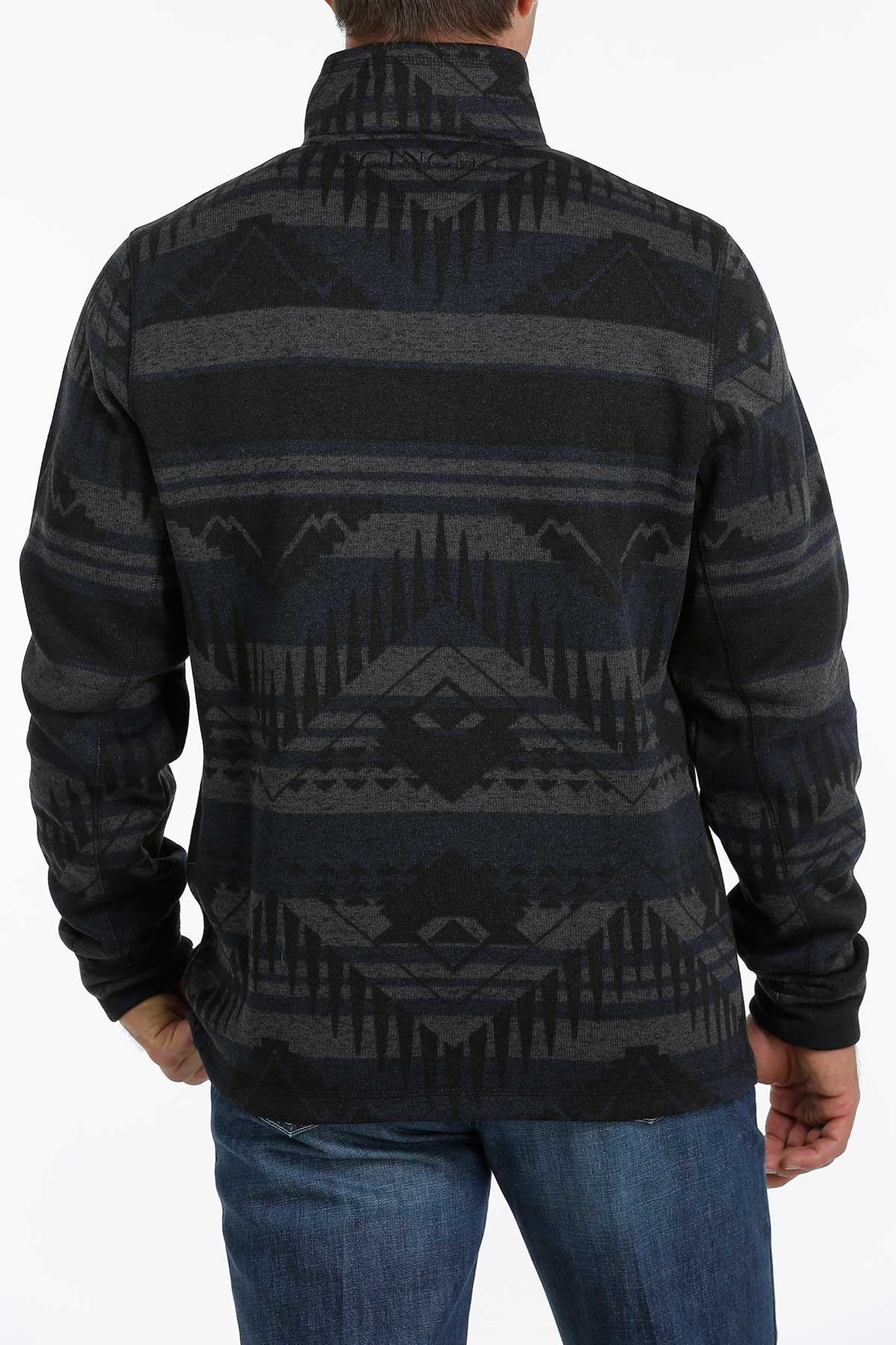 CINCH BLACK AZTEC ZIP SWEATER
