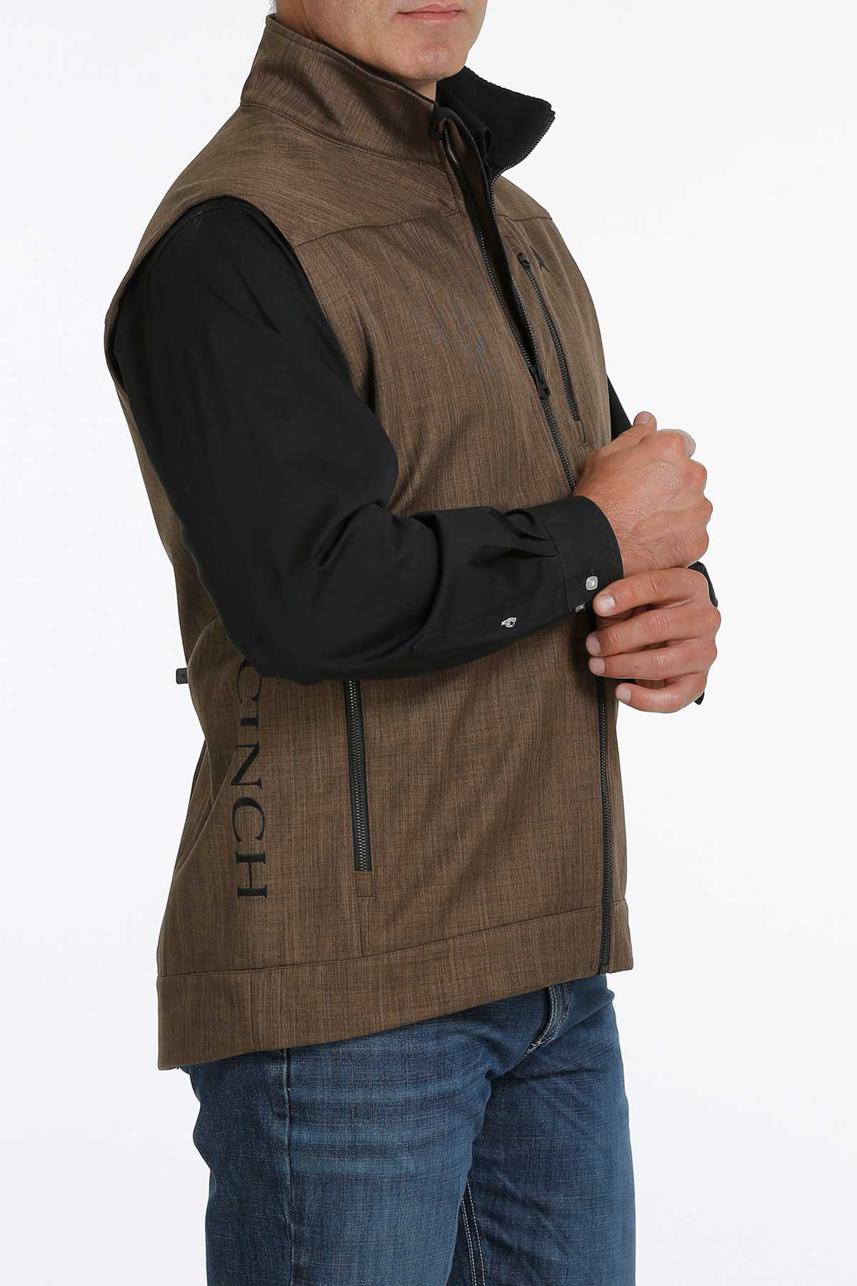 CINCH BROWN BONDED CONCEALED CARRY VEST
