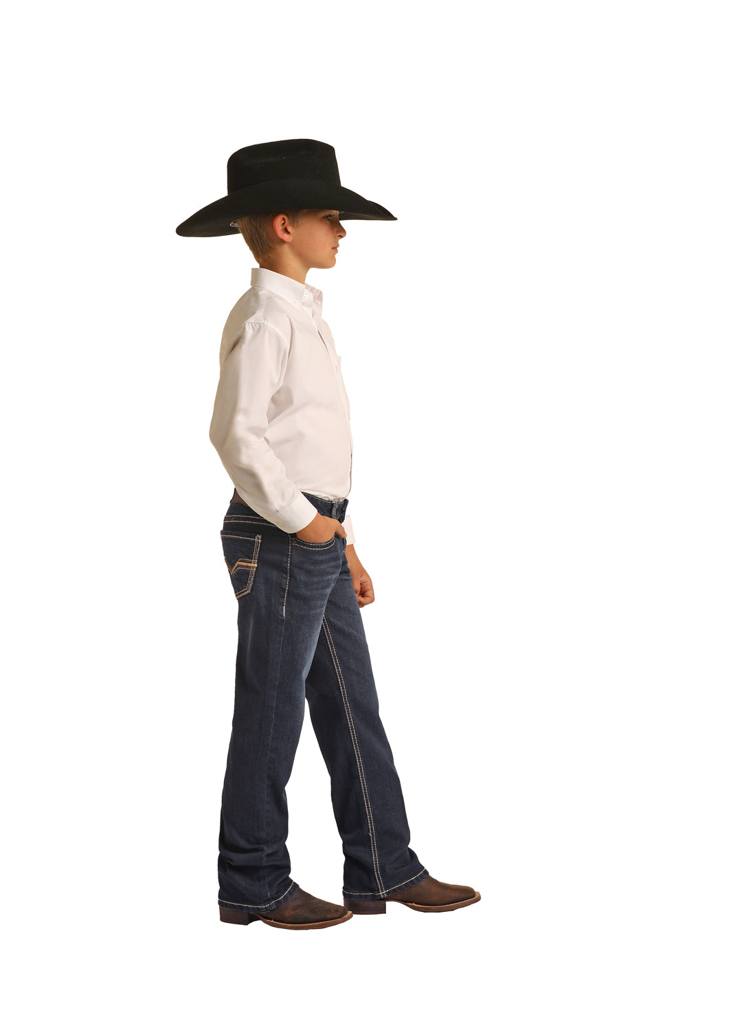 Rock & Roll Denim Dark Wash Boot Cut Jeans