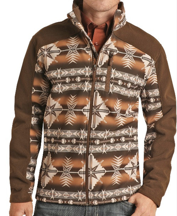 PANHANDLE PRINTED AZTEC SOFTSHELL JACKET