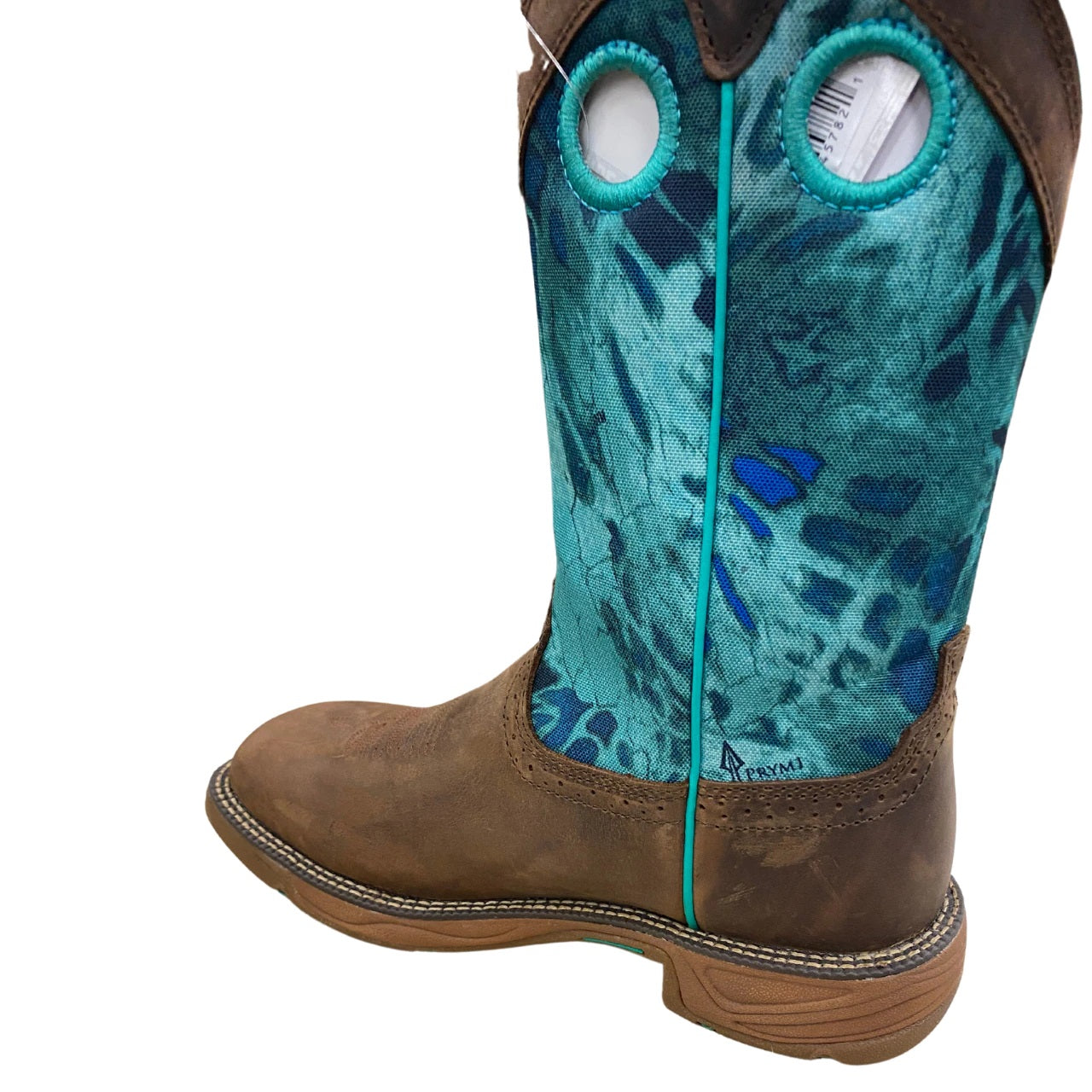 Justin Rush Brunette Typhoon Camo Waterproof Square Toe Boot