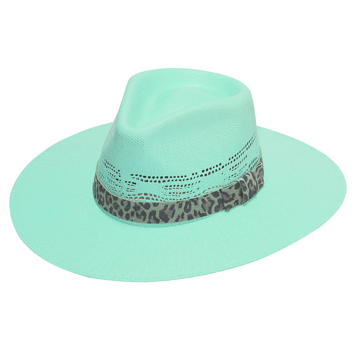 TURQUOISE BANGORA FASHION HAT