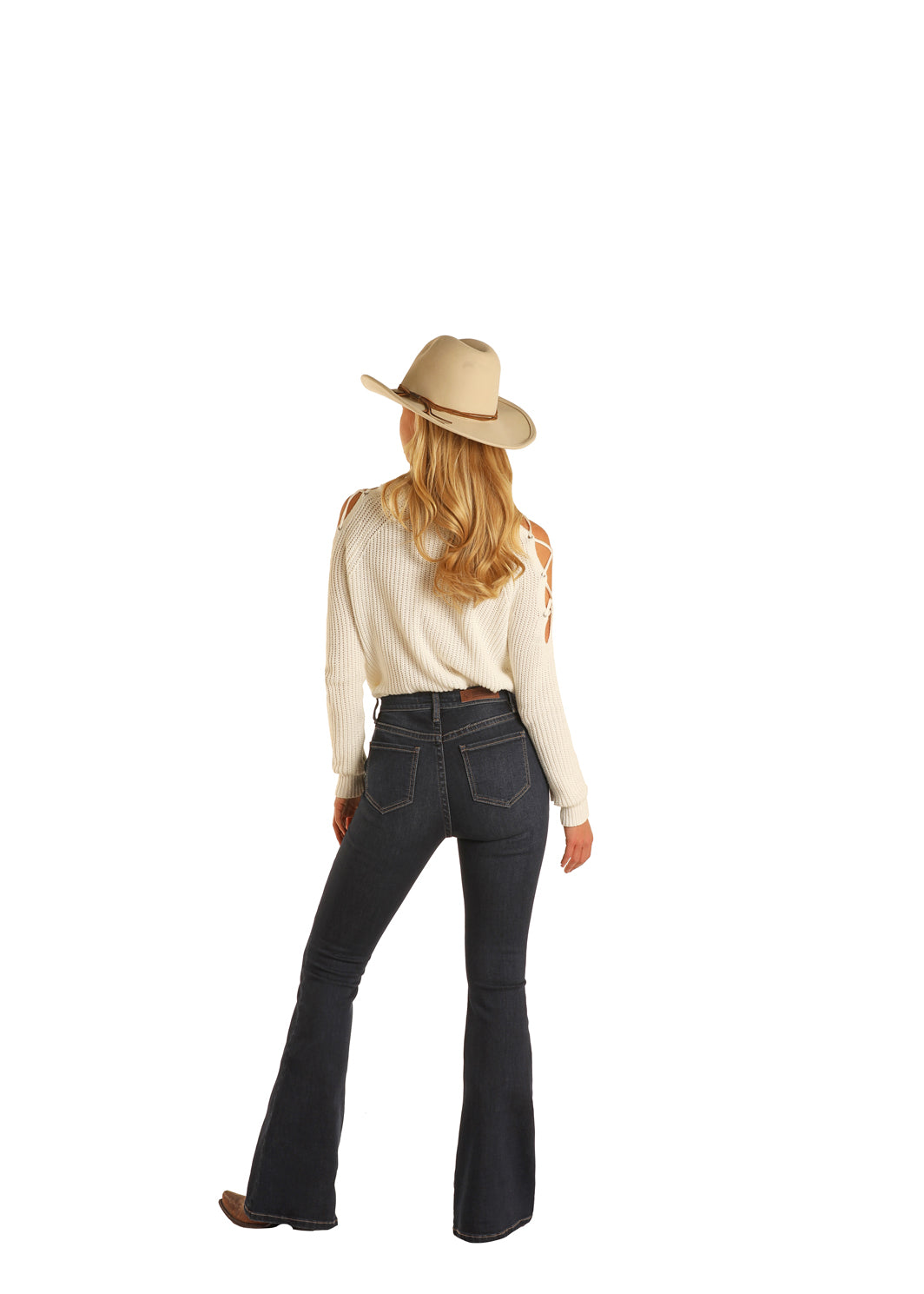Rock & Roll Dark Wash High Rise Flare Jean