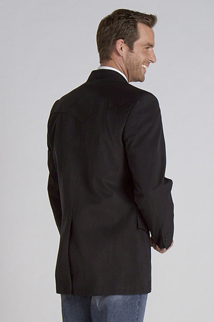 HOUSTON BLACK MICROSUEDE SPORT COAT