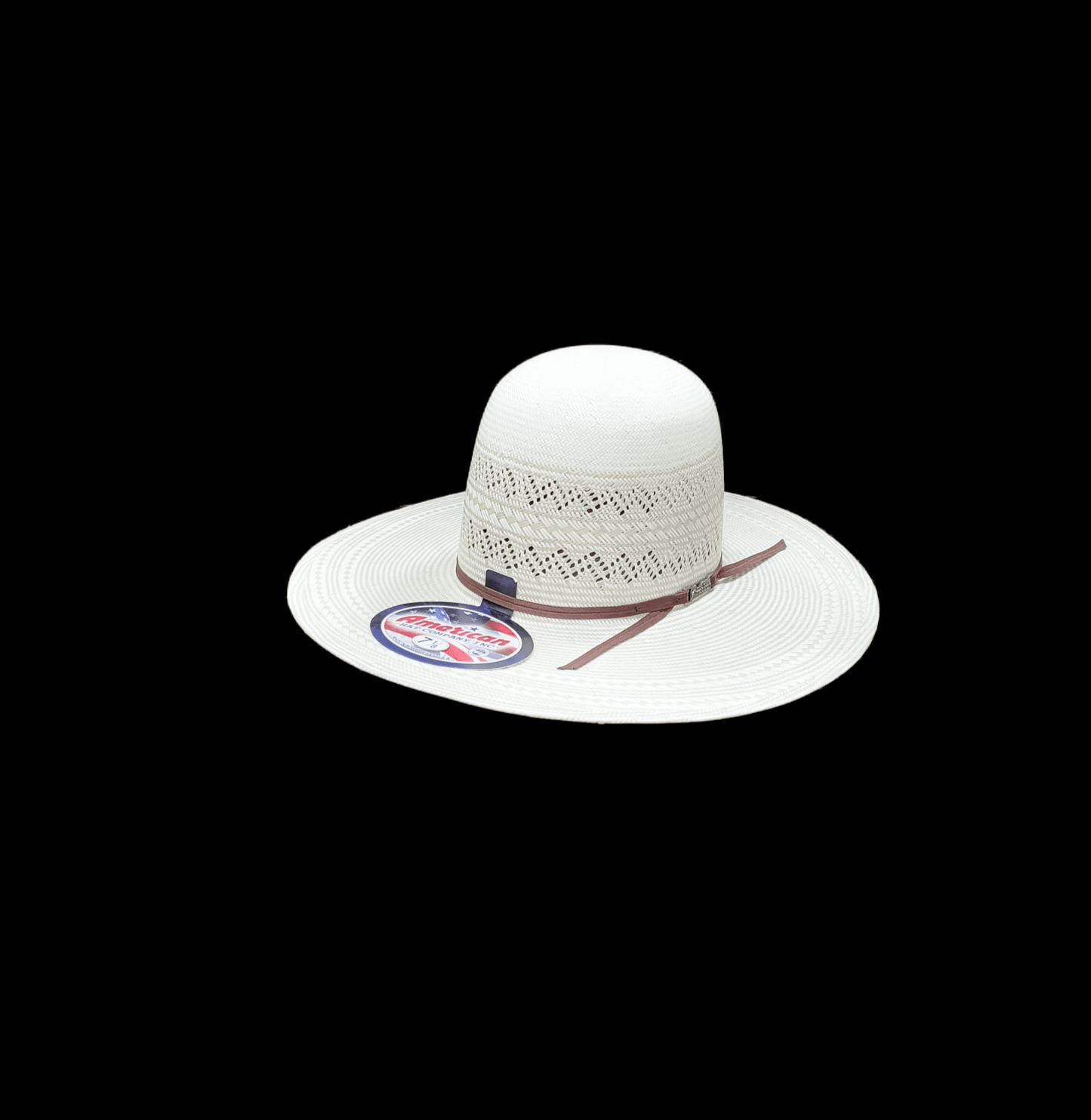AMERICAN HAT POLI ROPE OPEN CROWN STRAW HAT