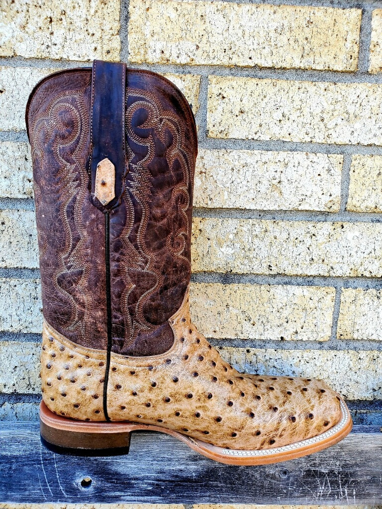 COWTOWN CAMEL OSTRICH PRINT BOOT