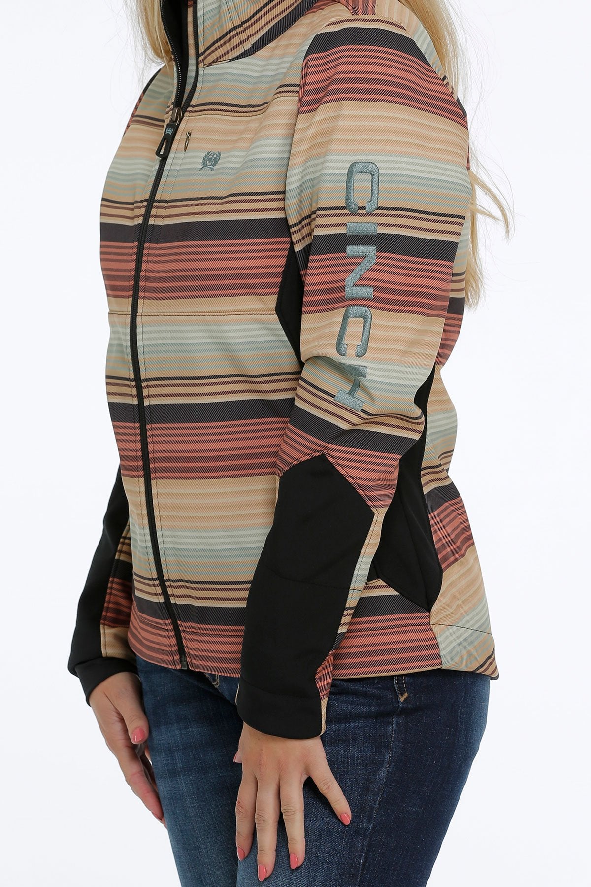 CINCH WOMEN'S BLANKET STRIPE BONDED JACKET