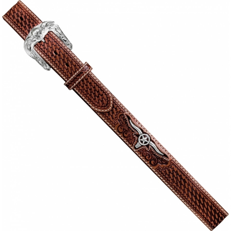 Justin Men's Weaved Trophy Bull Belt