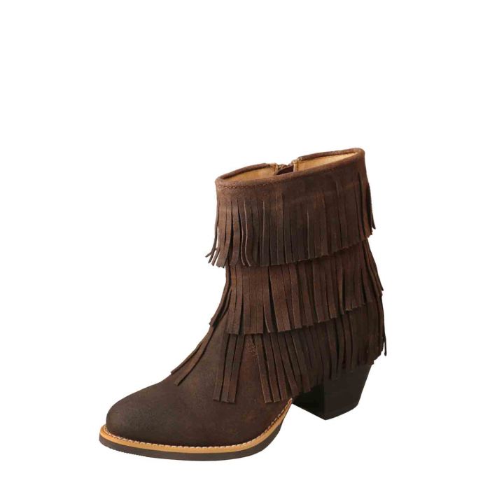 Wrangler Maverick Fringe Ankle Boots
