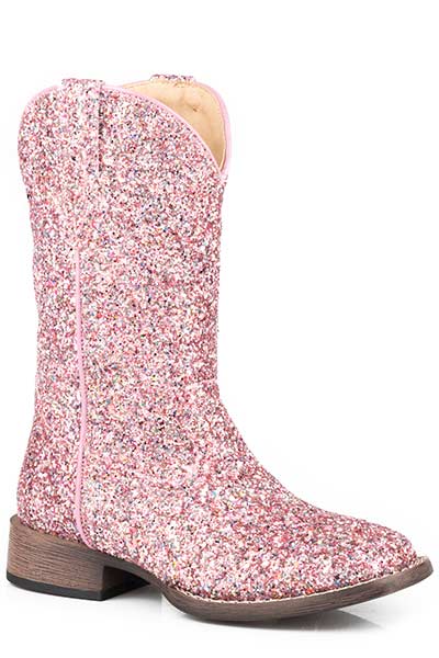 Roper Girl's Pink Glitter Boot