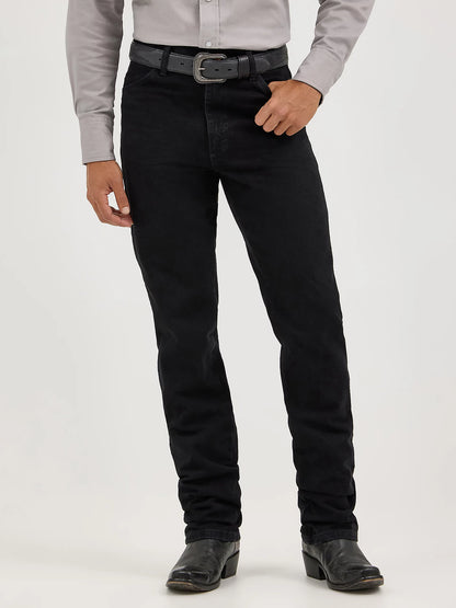 Wrangler Men's Black Cowboy Cut Slim Fit Jean