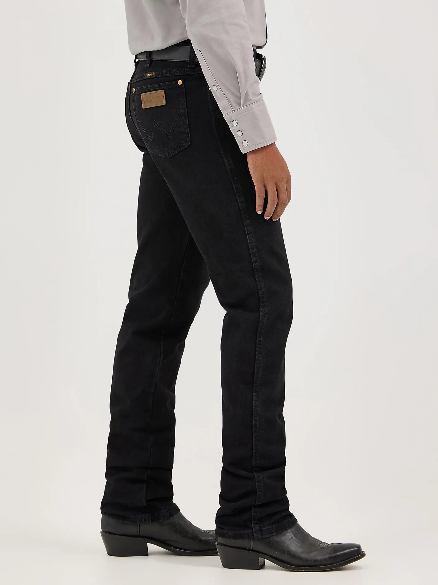 Wrangler Men's Black Cowboy Cut Slim Fit Jean
