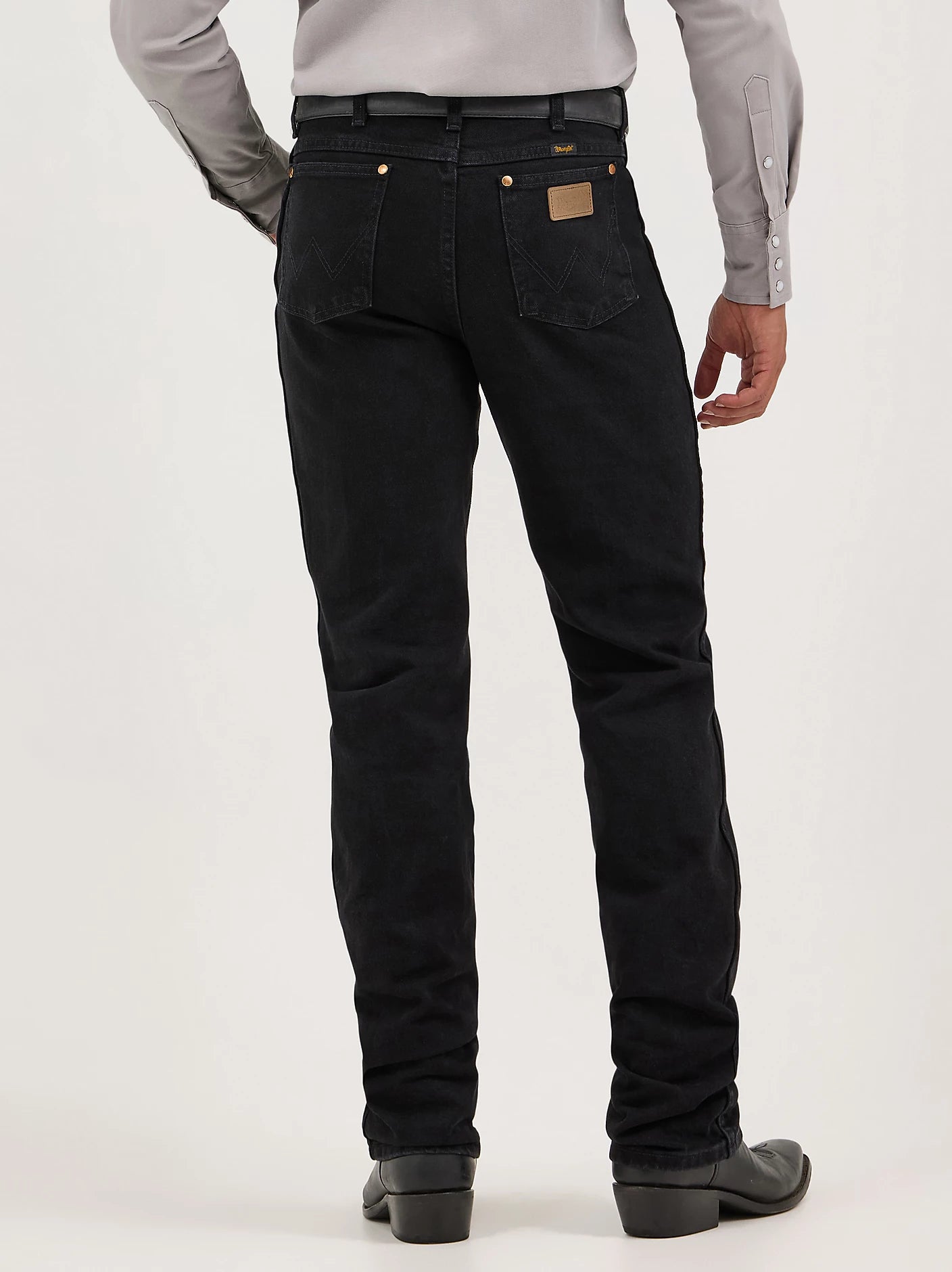 Wrangler Men's Black Cowboy Cut Slim Fit Jean