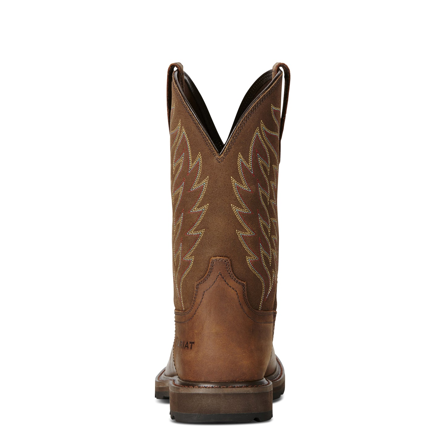 Ariat Groundbreaker Brown Wide Square Toe Steel Toe Work Boot