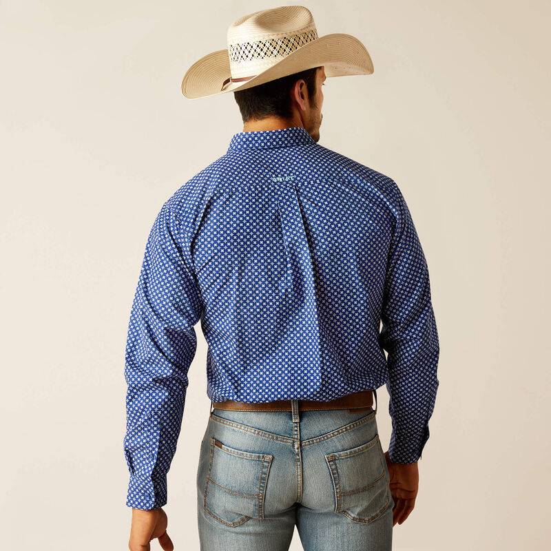 ARIAT DIRECTOIRE BLUE PRICE FITTED LONG SLEEVE SHIRT