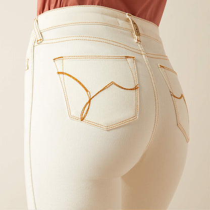 Ariat Larissa High Rise Ecru Slim Trouser