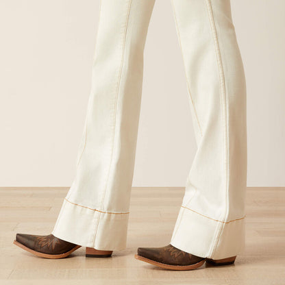 Ariat Larissa High Rise Ecru Slim Trouser