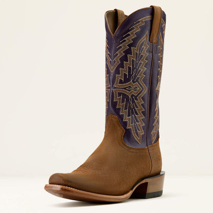 Ariat Foothill Brown Roughout Futurity Showman Cowboy Boot