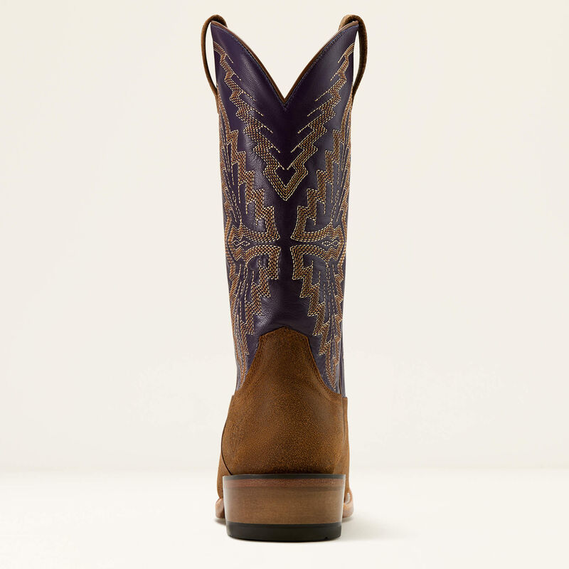 Ariat Foothill Brown Roughout Futurity Showman Cowboy Boot