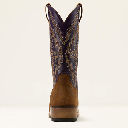 Ariat Foothill Brown Roughout Futurity Showman Cowboy Boot