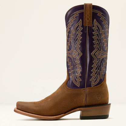Ariat Foothill Brown Roughout Futurity Showman Cowboy Boot