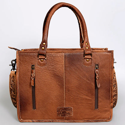 Betsy Tooled Leather Cowhide Crossbody Tote