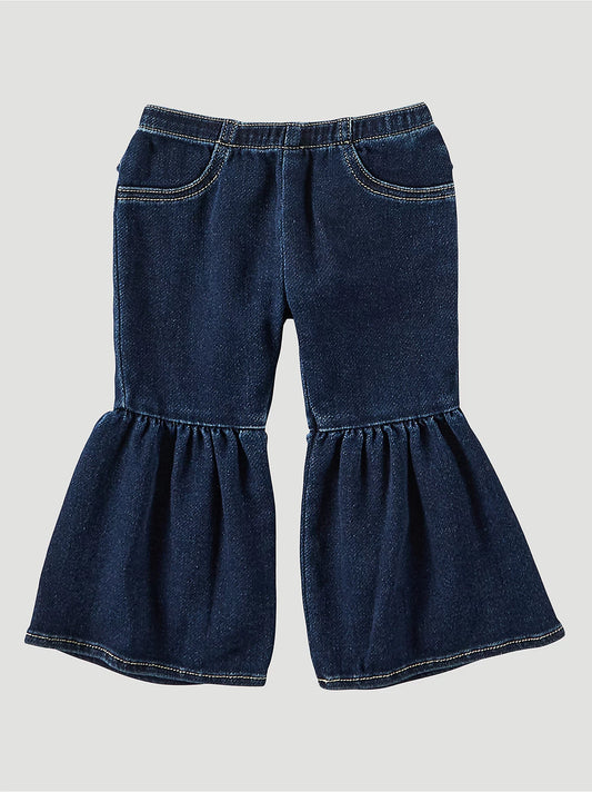 Wrangler Little Girl's Ruffle Leg Flare Jean