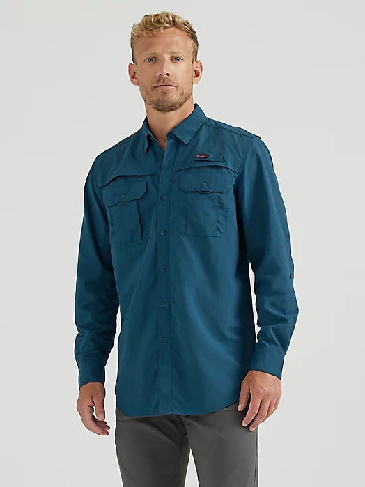 WRANGLER ANGLER MEN'S OCEANIC LONG SLEEVE SHIRT