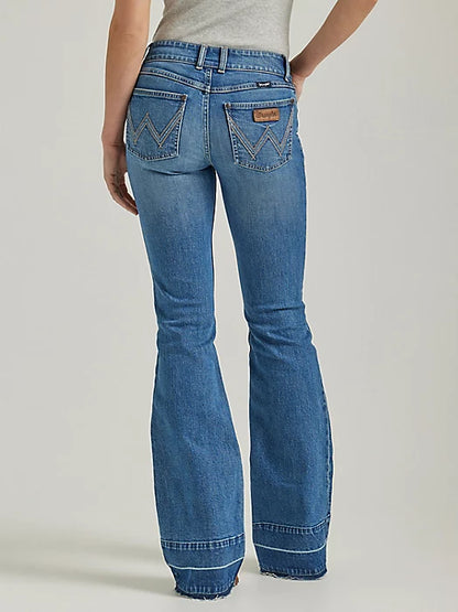 WRANGLER RETRO MAE RELEASED HEM MID RISE TROUSER JEAN