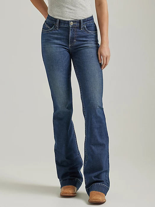 WRANGLER ELLERY ULTIMATE RIDING JEAN WILLOW MID-RISE TROUSER