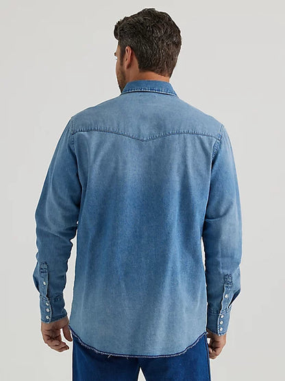 WRANGLER VINTAGE-INSPIRED WESTERN SNAP WORKSHIRT