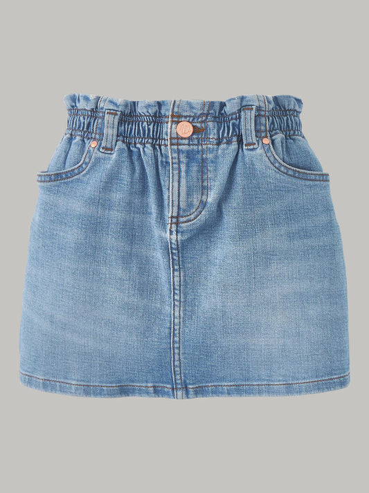 WRANGLER GIRL'S EMILY ELASTIC WAIST DENIM SKIRT