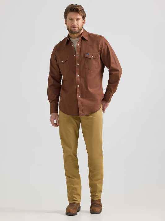 Wrangler Premium Performance Tough Comfort Kelp Cowboy Cut Regular Fit Canvas Jean