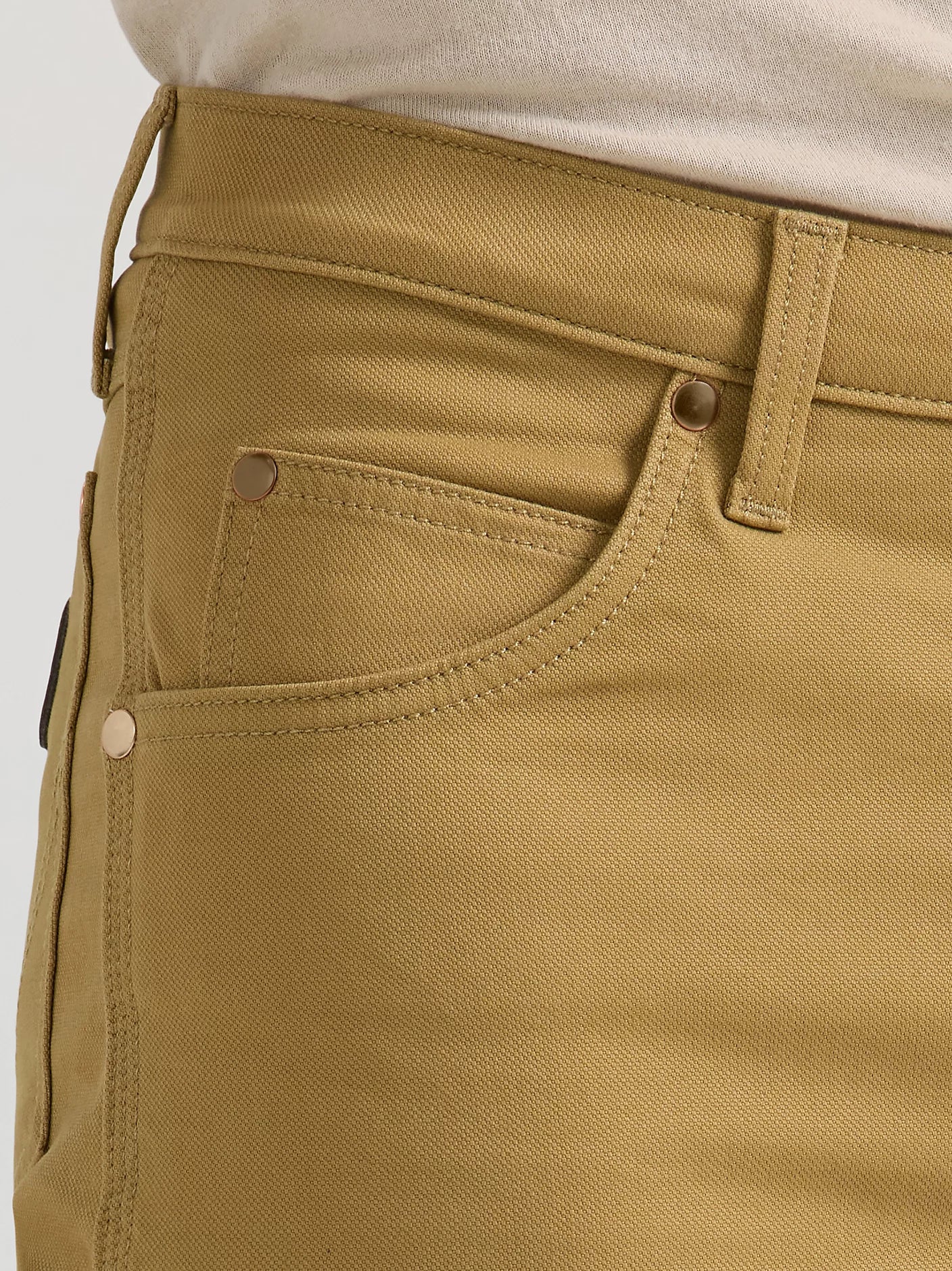 Wrangler Premium Performance Tough Comfort Kelp Cowboy Cut Regular Fit Canvas Jean