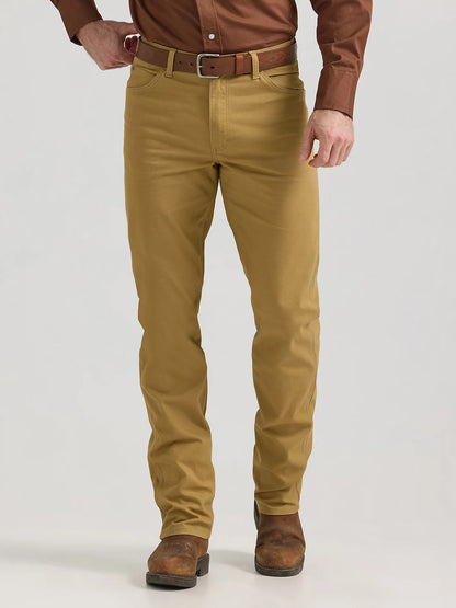 Wrangler Premium Performance Tough Comfort Kelp Cowboy Cut Regular Fit Canvas Jean