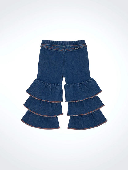 Wrangler Little Girl's Morgan Tiered Flare Jean