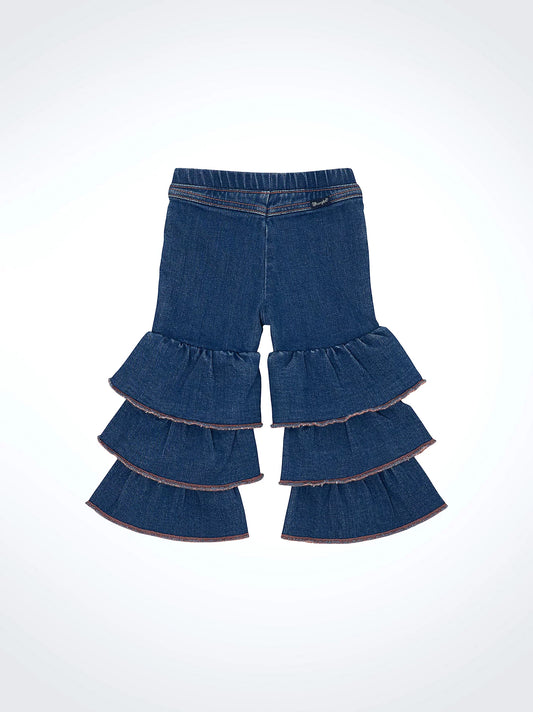 Wrangler Little Girl's Morgan Tiered Flare Jean