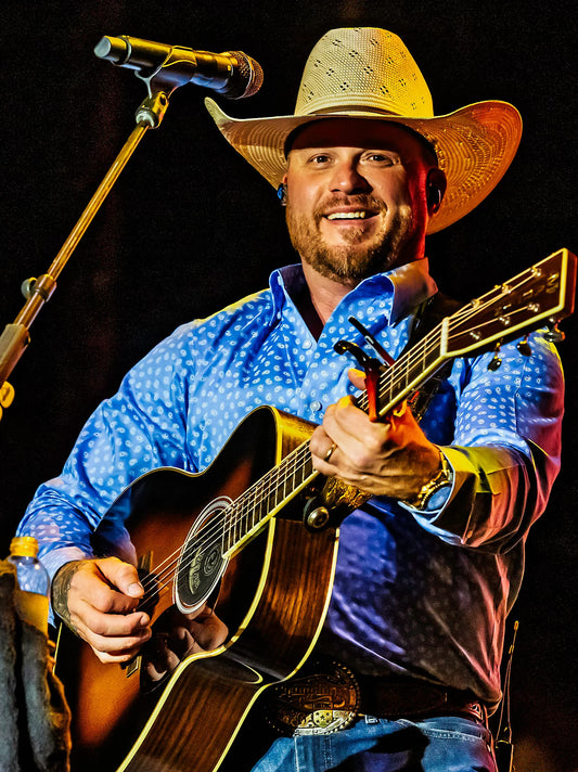 Wrangler X Cody Johnson Ink Blue Cell Button Down Shirt