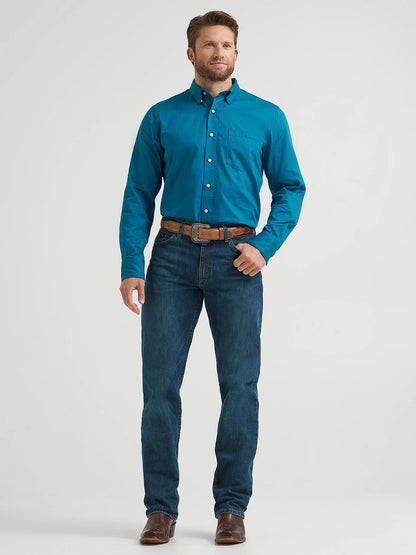 Wrangler X Cody Johnson Ink Chevron Button Down Shirt