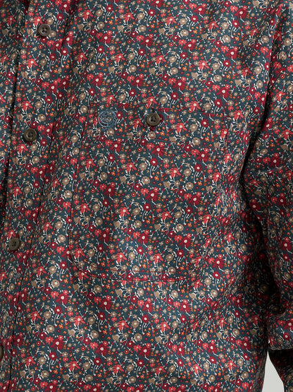 Wrangler George Strait Mallard Floral Long Sleeve Button Down Shirt
