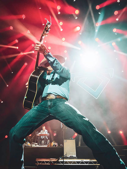 Wrangler Men's Cody Johnson French Blue Check Shirt