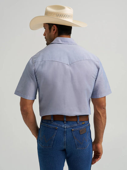Wrangler Chambray Authentic Cowboy Cut Work Shirt