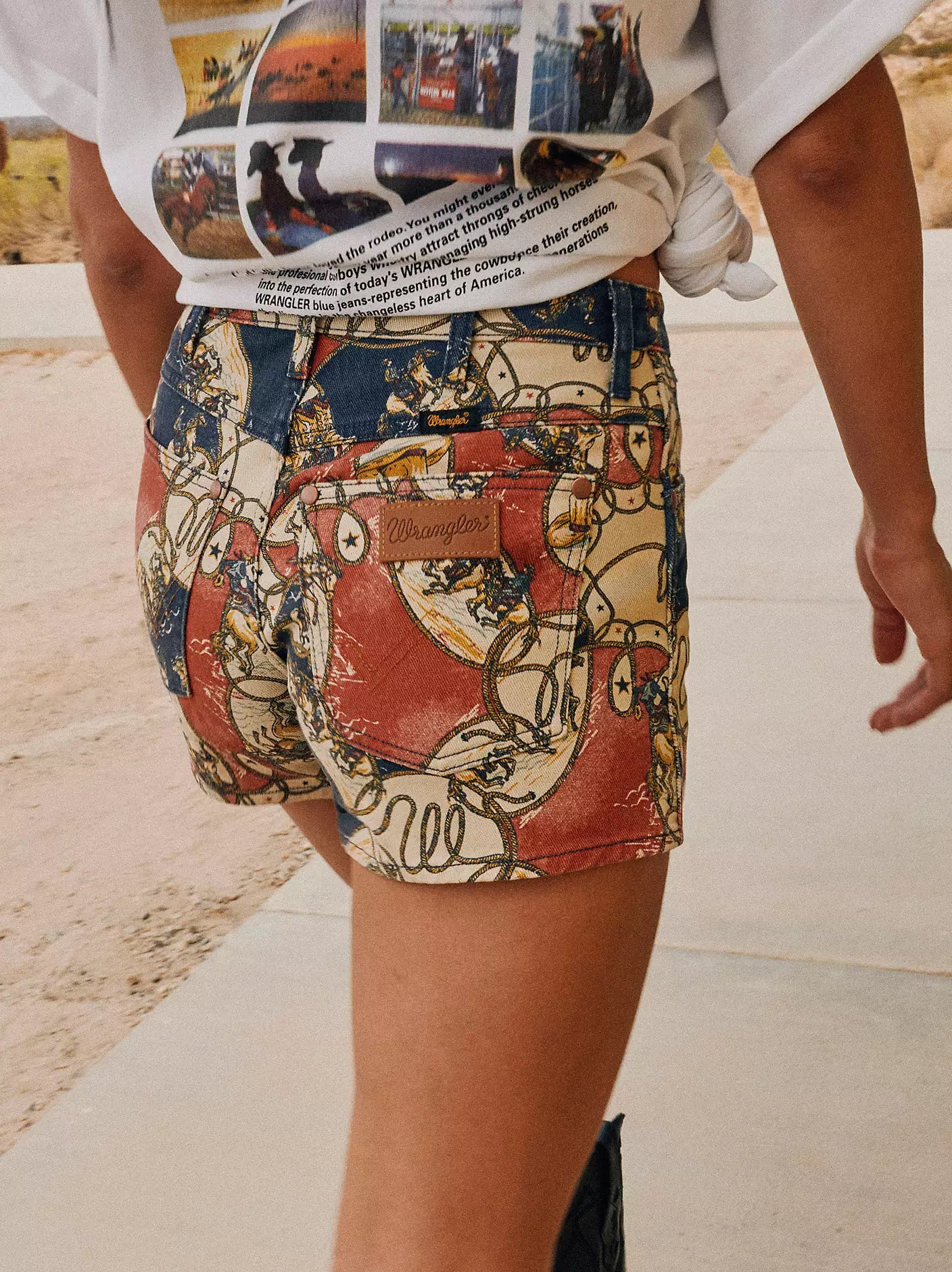 Wrangler Rodeo Print Cowboy Short
